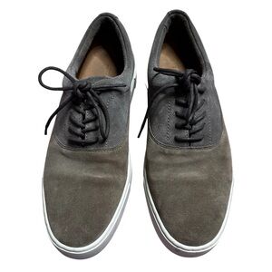 Frye Gabe Bal Oxford Tan Gray Suede Sneaker Shoes 10.5
